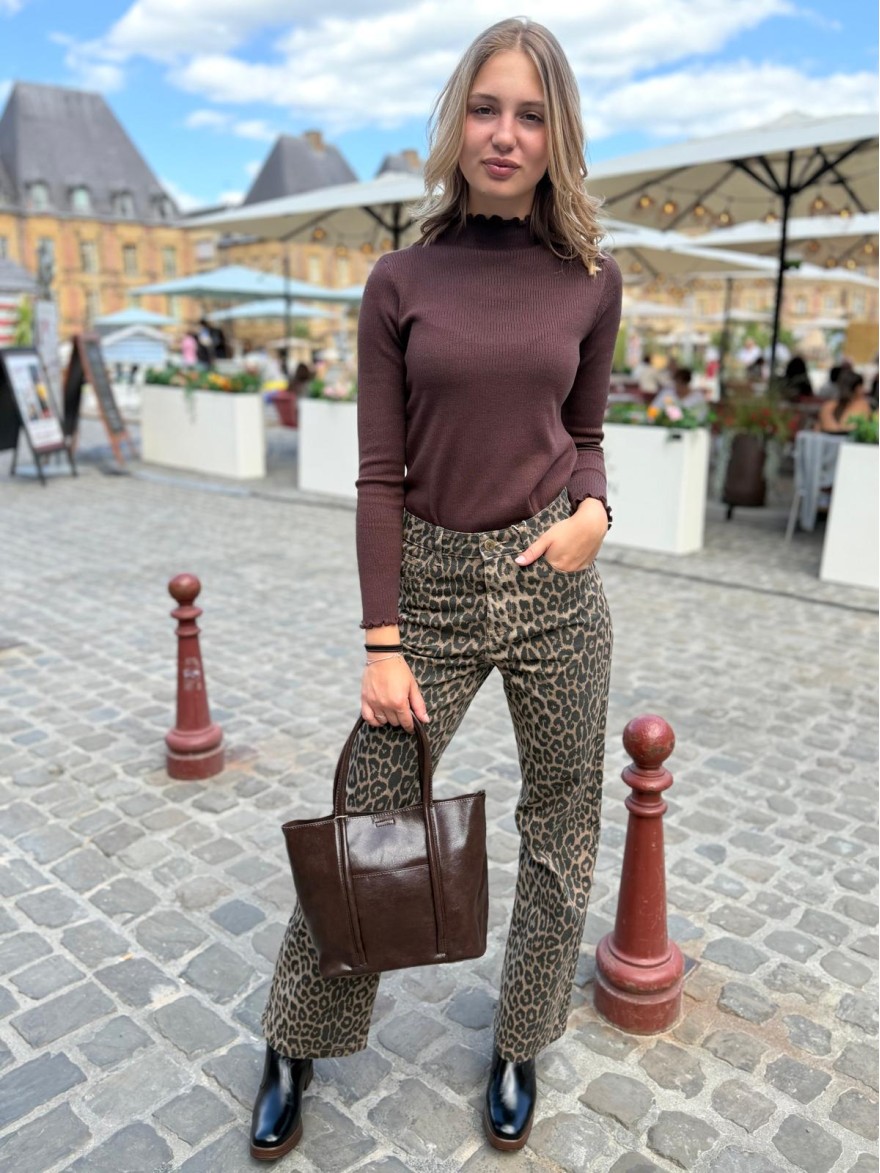Sous Pull Kilky Ajusté Col Montant Manches Longues | Marina & Paloma