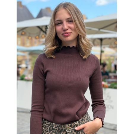 Sous Pull Kilky Ajusté Col Montant Manches Longues | Marina & Paloma