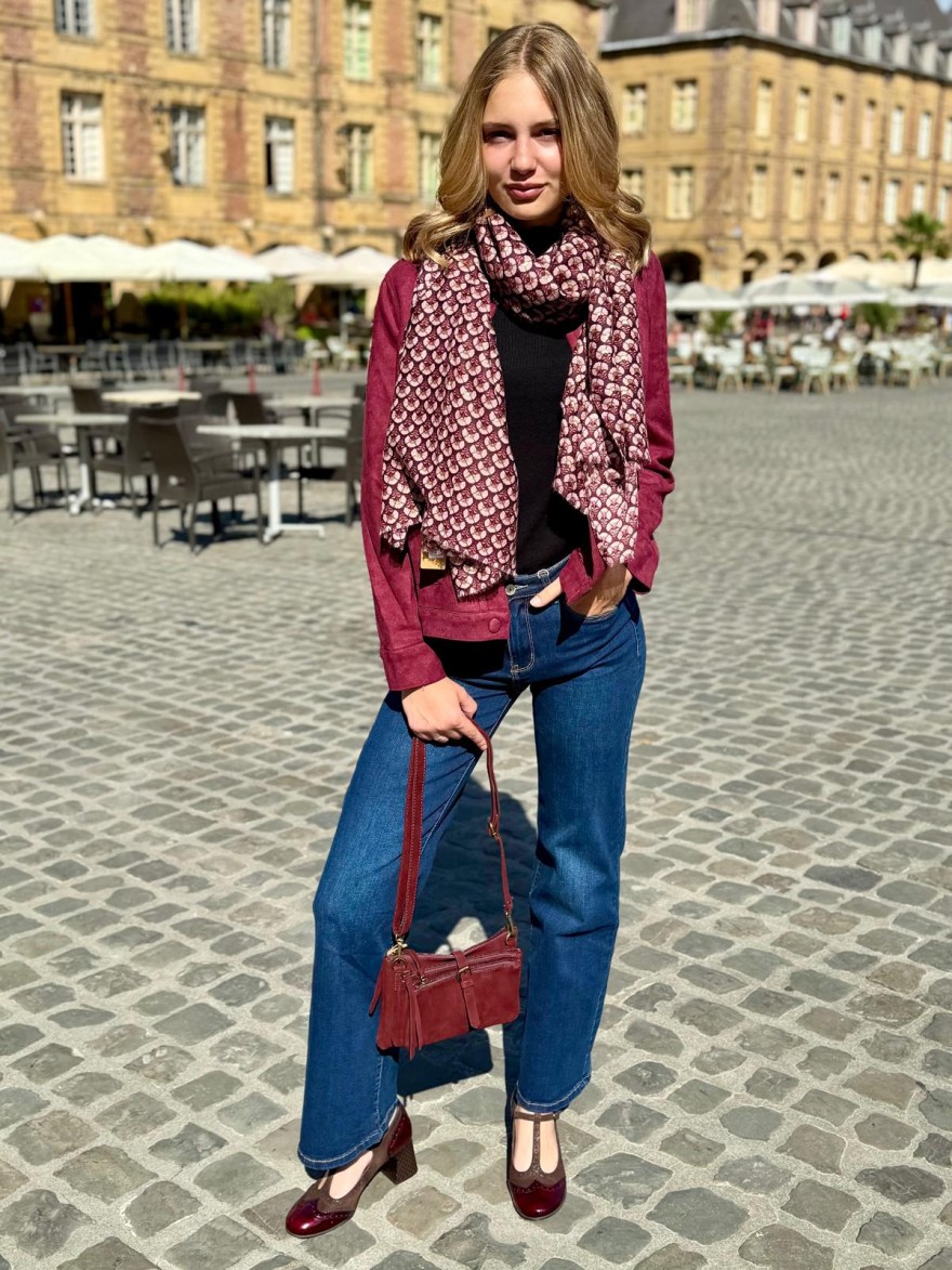 Babies Salomé Dorking Dacy D9618 Cuir Marron Bordeaux | Marina & Paloma