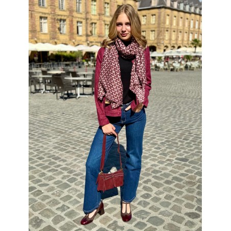 Babies Salomé Dorking Dacy D9618 Cuir Marron Bordeaux | Marina & Paloma