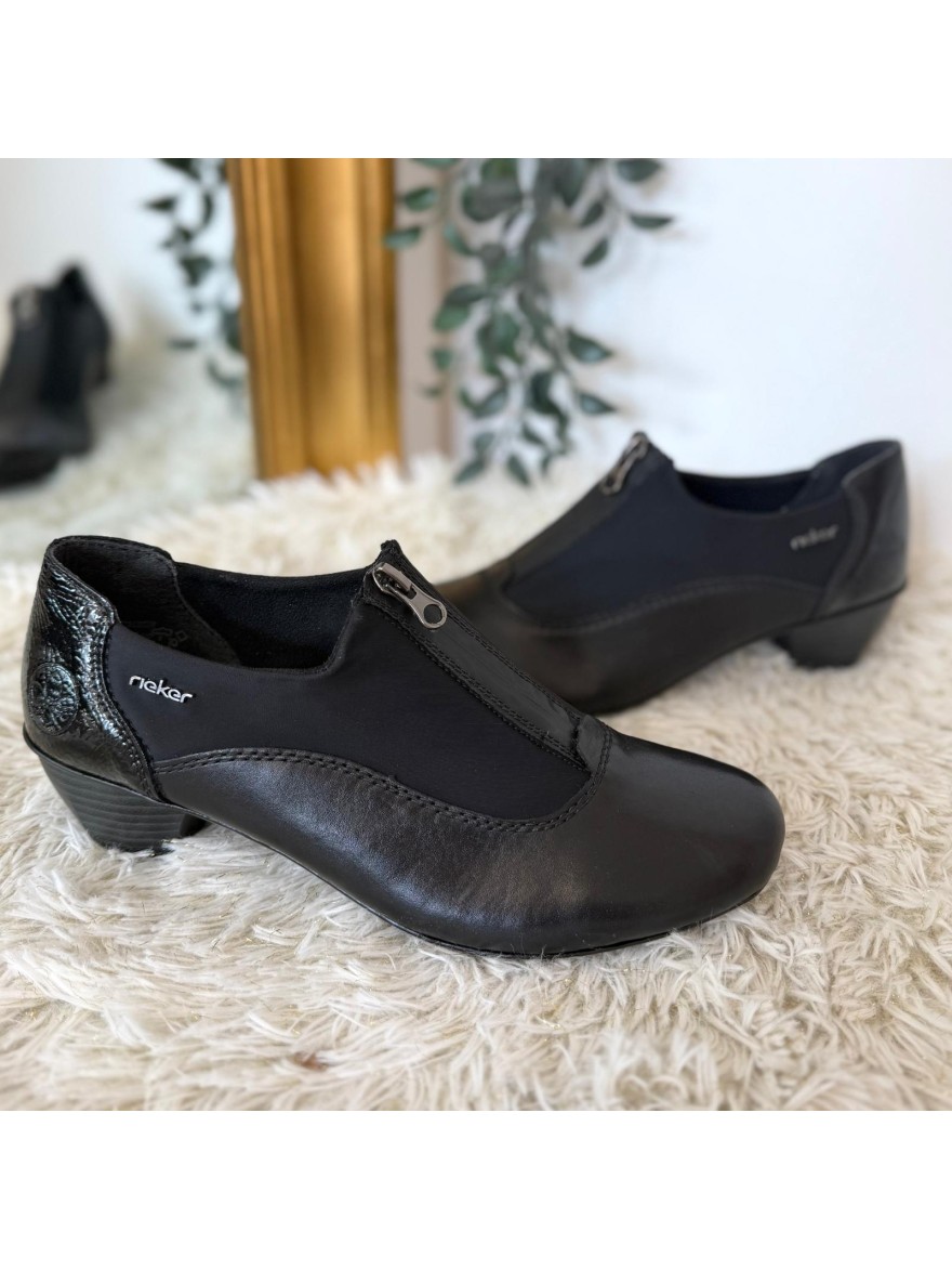 Escarpin Couvert Rieker 41765-00 Synthétique Talon 4 cm | Marina & Paloma