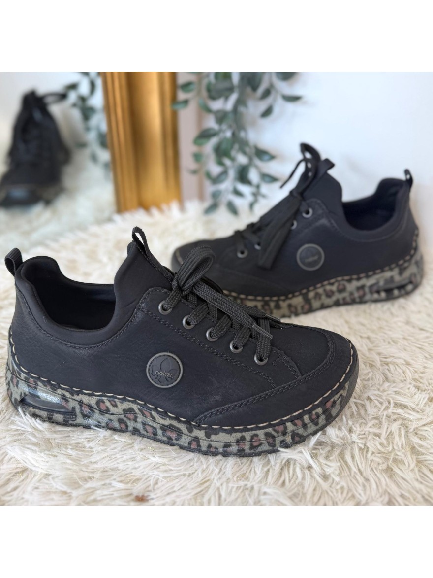 Basket Rieker 44569-00 Synthétique Semelle Léopard | Marina & Paloma