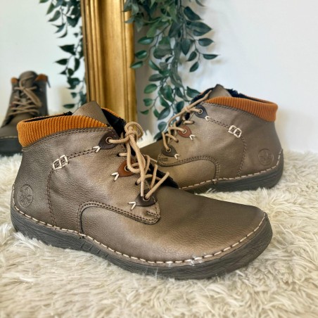 Basket Rieker 52544-90 Bronze Métallisé & Détails Camel | Marina & Paloma