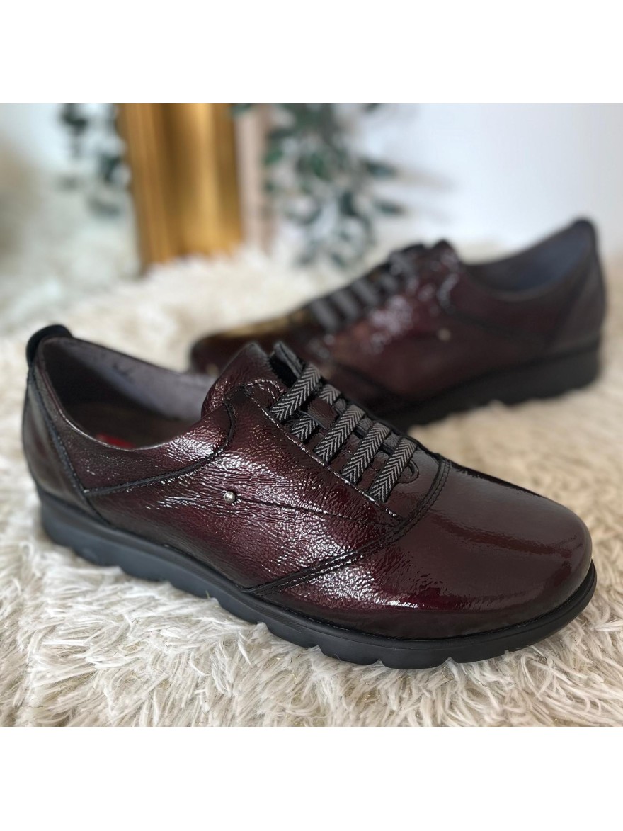 Chaussure Confort Fluchos F0354 Vernis Bordeaux & Souple | Marina & Paloma