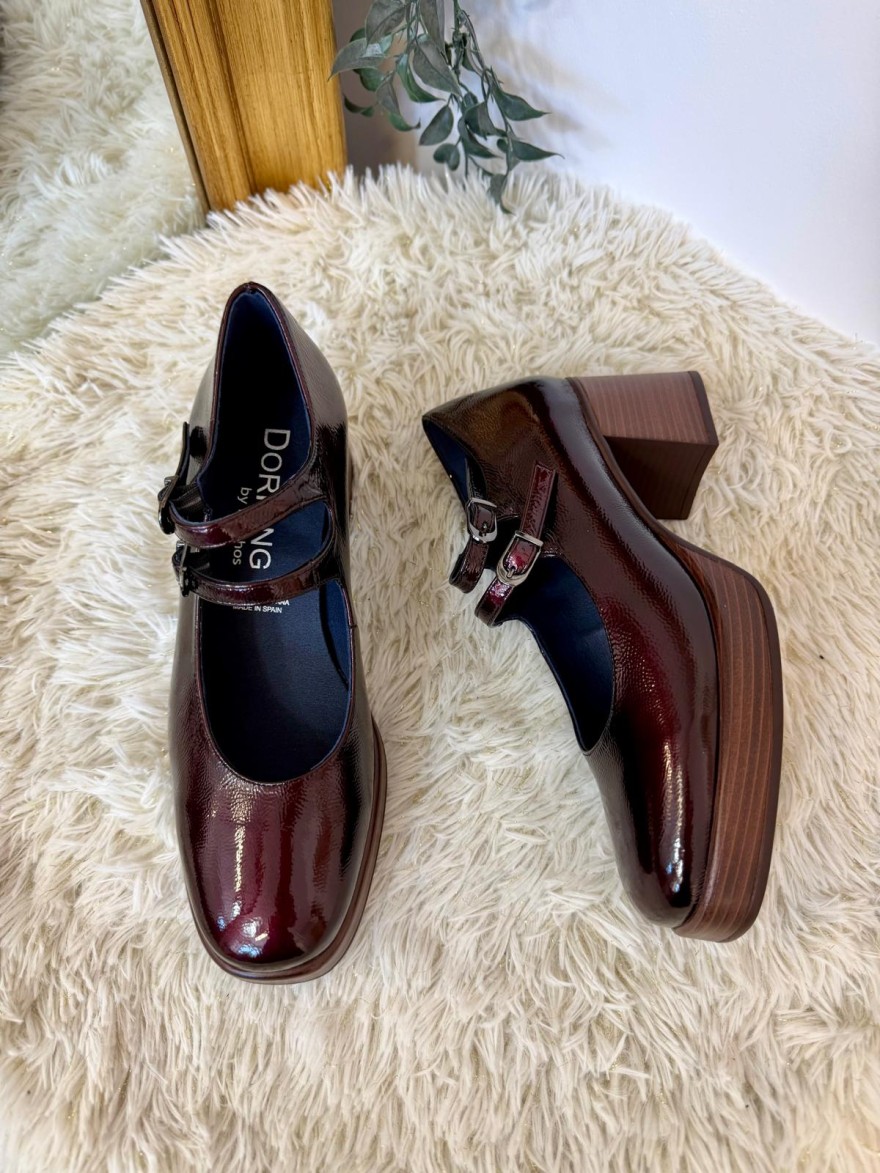 Babies Dorking Cristel D9437 Vernis Bordeaux | Marina & Paloma