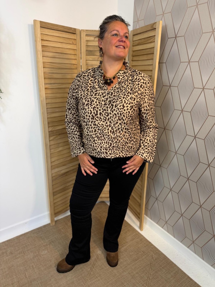 Chemise Léopard Christy Grande Taille Femme du 44 au 52 | Marina & Paloma