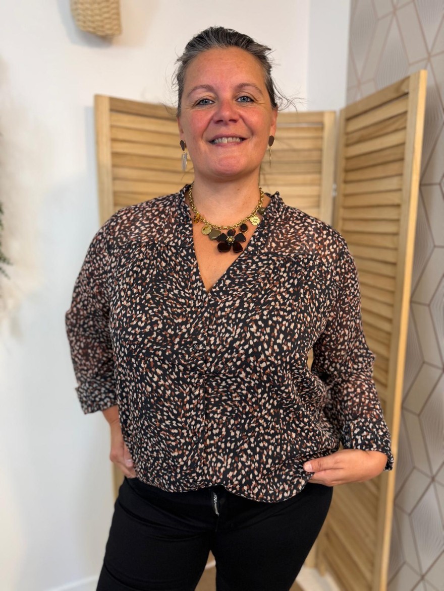 Chemise Maelle à Motifs en Grande Taille | Style Automnal | Marina & Paloma