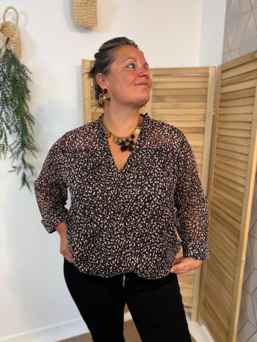 Chemise Maelle à Motifs en Grande Taille | Style Automnal | Marina & Paloma