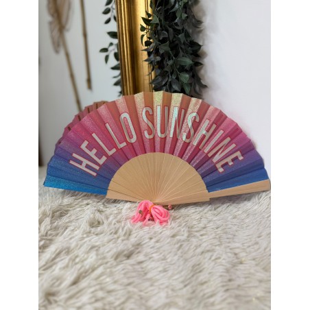 Éventail Pailleté Hello Sunshine | Marina & Paloma