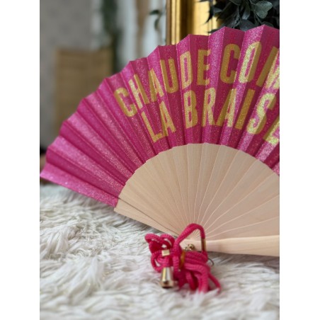 Éventail Pailleté Chaude Comme La Braise | Marina & Paloma