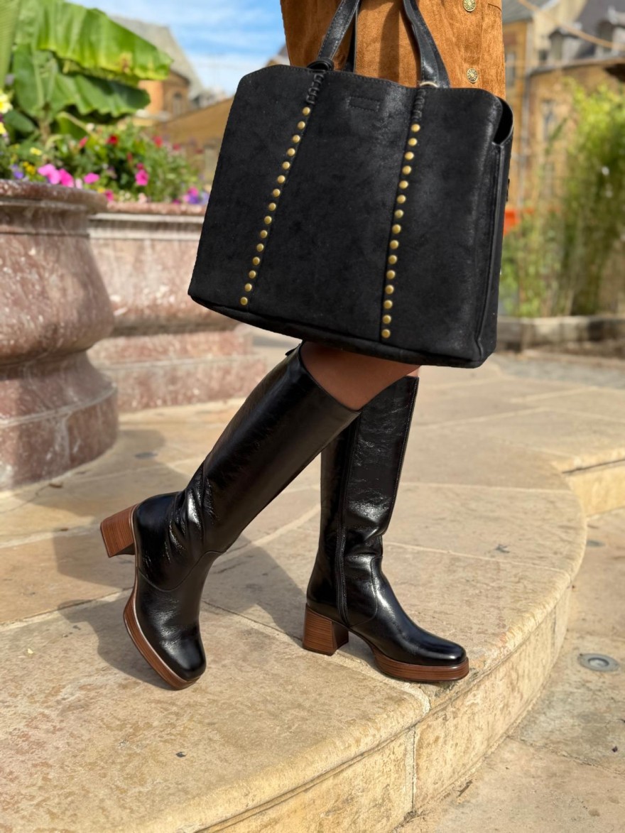 Botte Dorking Cristel D9339 Cuir Marron Talon 6 cm | Marina & Paloma