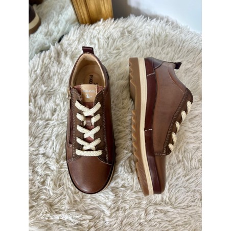 Basket Pikolinos Vigo W3W-6979C5 Marron Cuir & Memory Foam | Marina & Paloma
