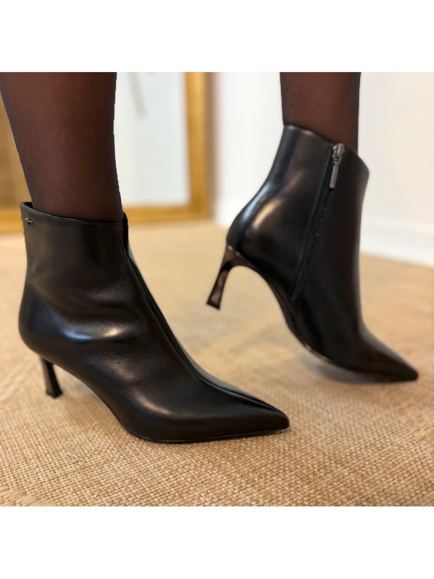 Bottine Tamaris 25320 Noire Talon Aiguille Miroir 6,5 cm | Marina & Paloma