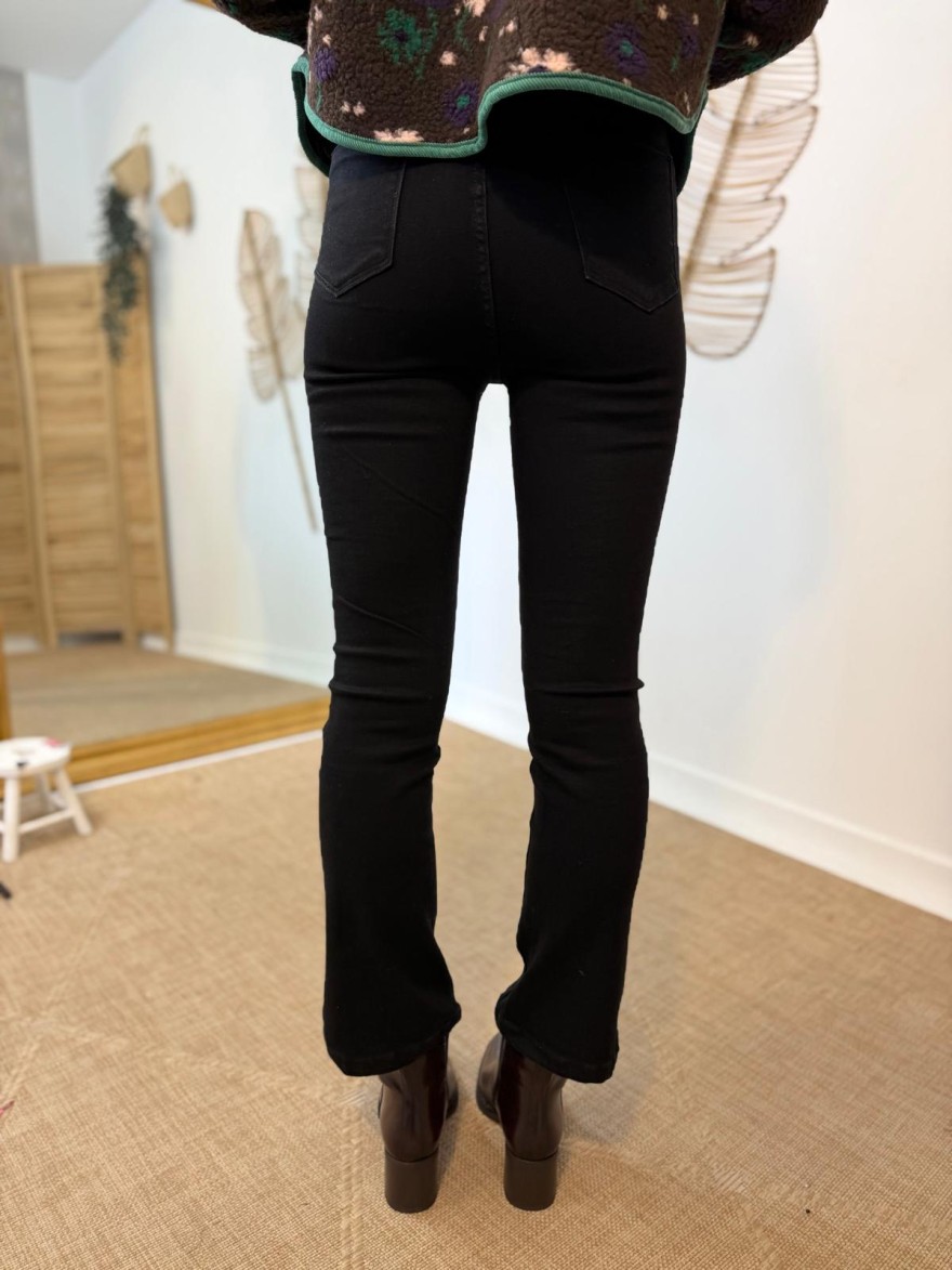 Jean Flare VS Miss Noir Taille Haute Coupe Bootcut Femme | Marina & Paloma