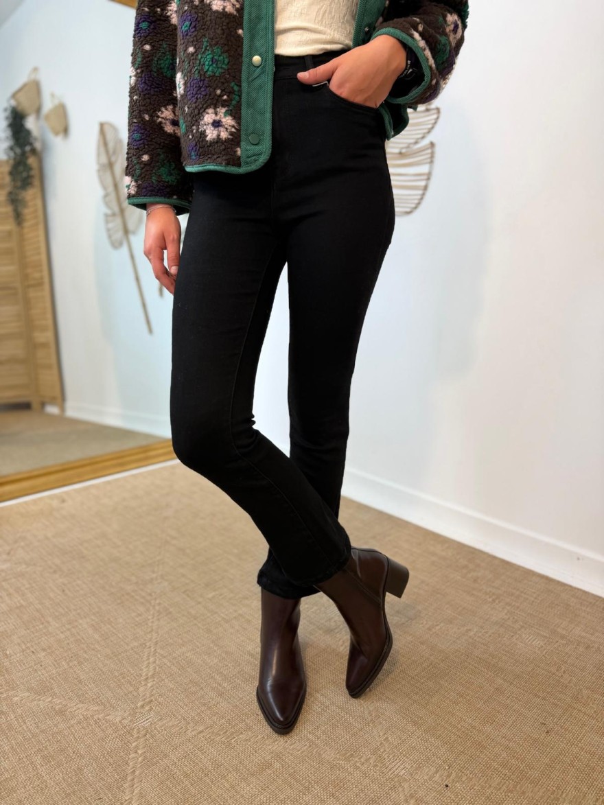 Jean Flare VS Miss Noir Taille Haute Coupe Bootcut Femme | Marina & Paloma