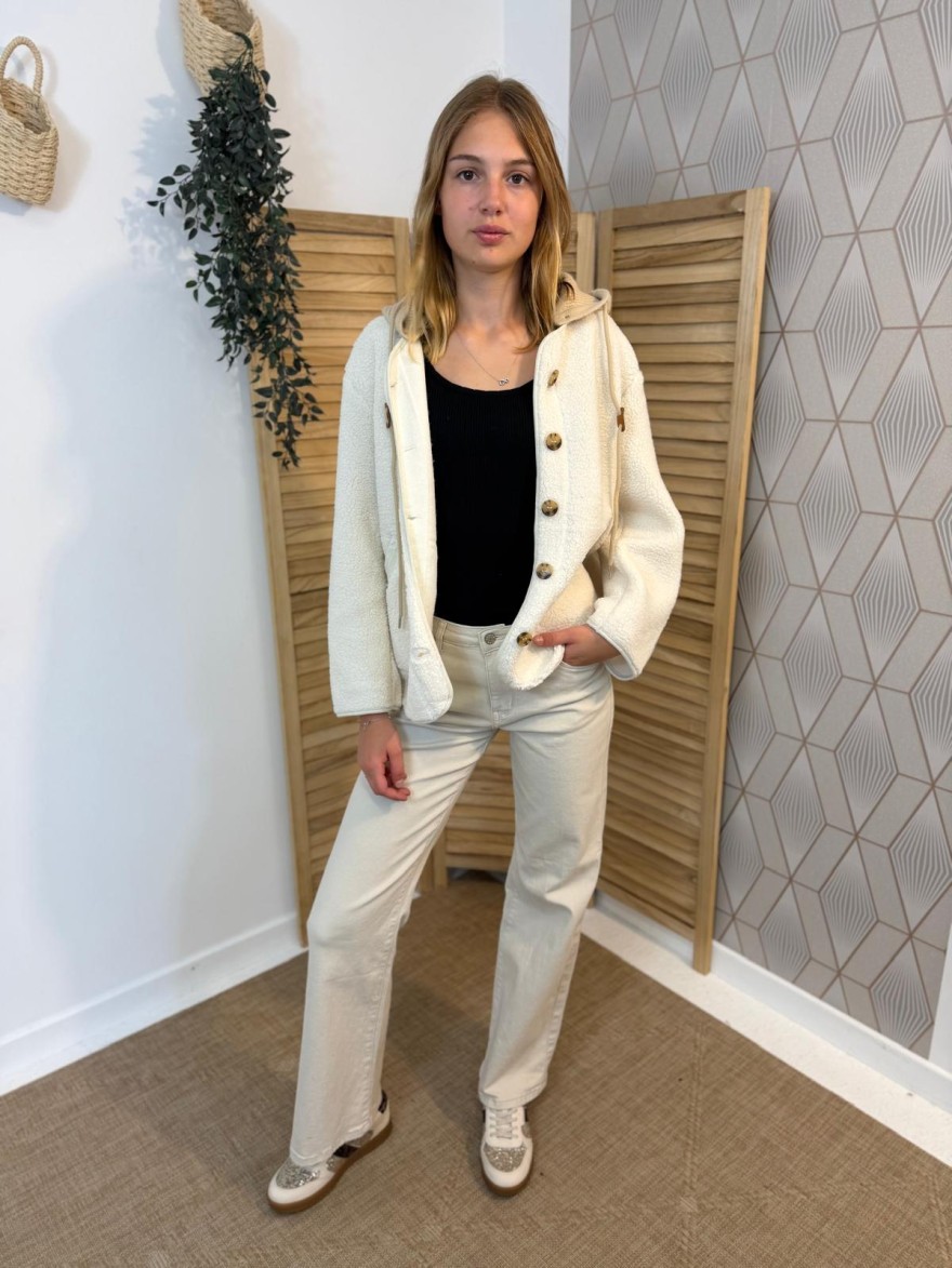 Veste Season Moumoute Beige à Capuche Amovible Femme | Marina & Paloma