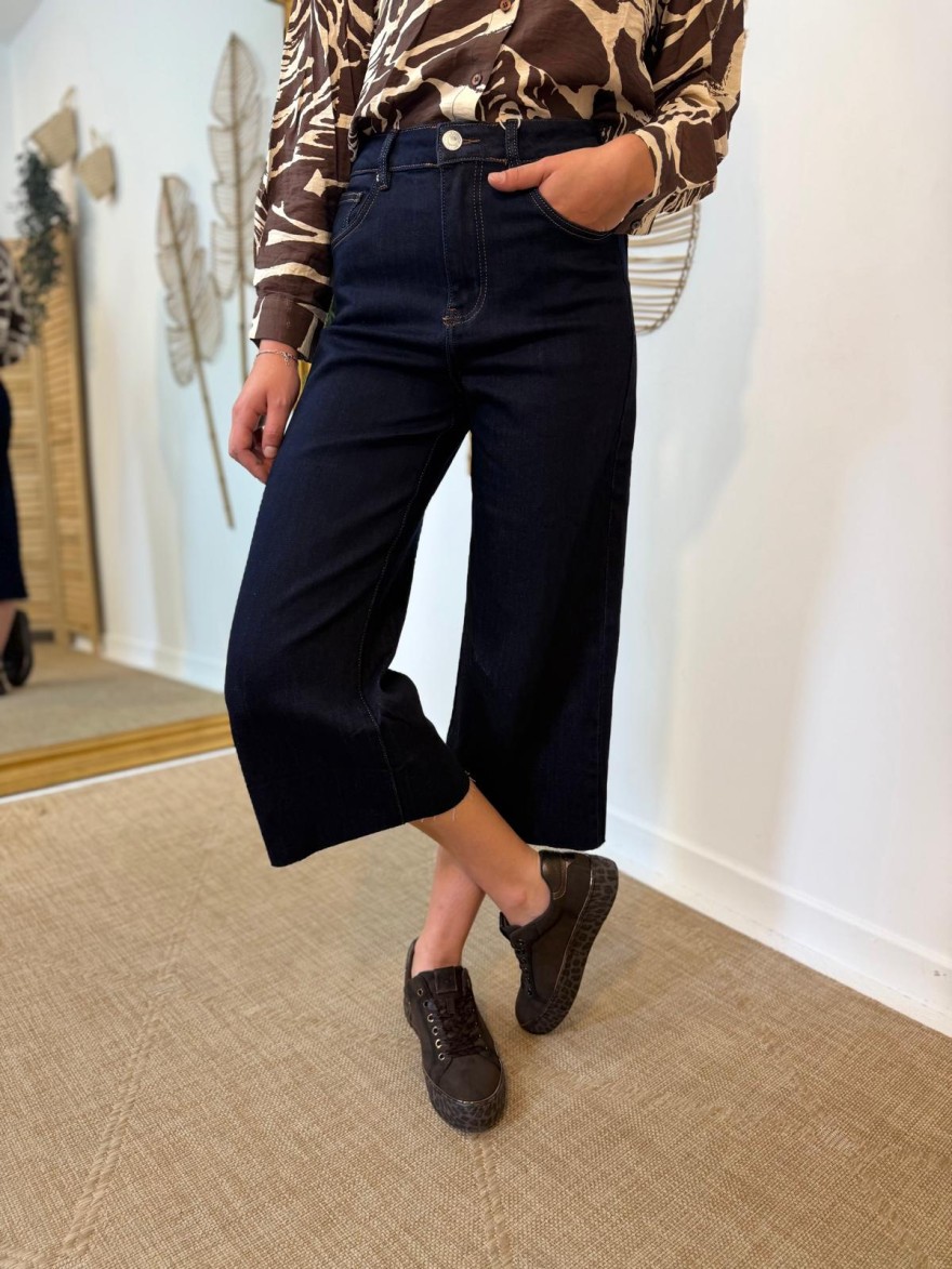 Jupe Culotte VS Miss Jean 7/8 Coupe Large Taille Haute | Marina & Paloma