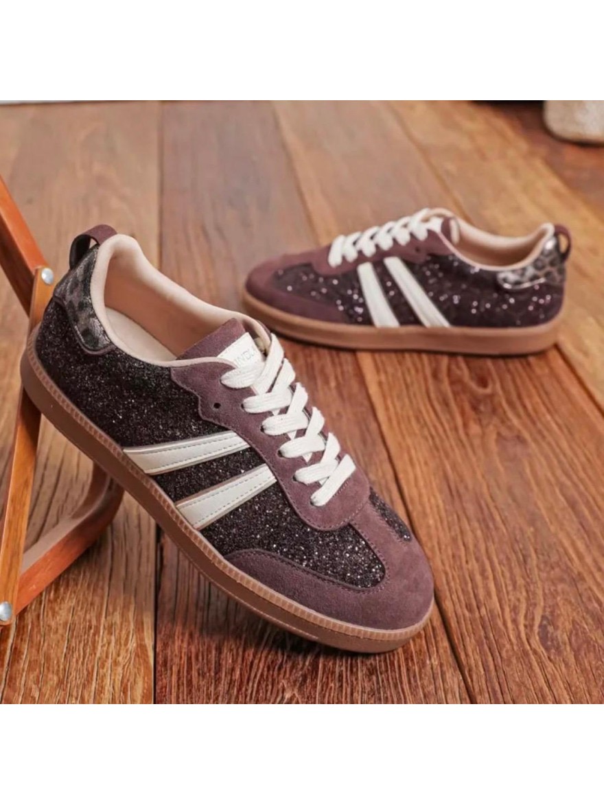 Basket Findlay à Strass Bordeaux – Semelle à Chevrons | Marina & Paloma
