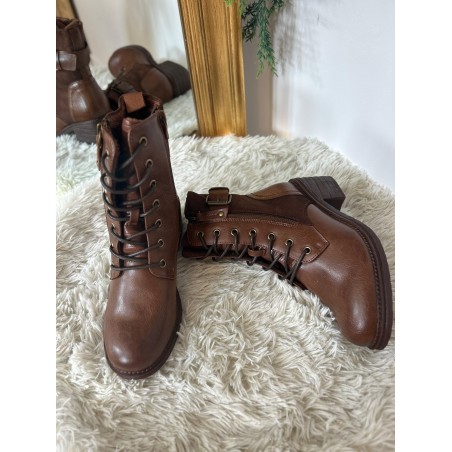 Bottine Lady Glory F6858 Marron Cognac – Talon Bloc 6 cm | Marina & Paloma