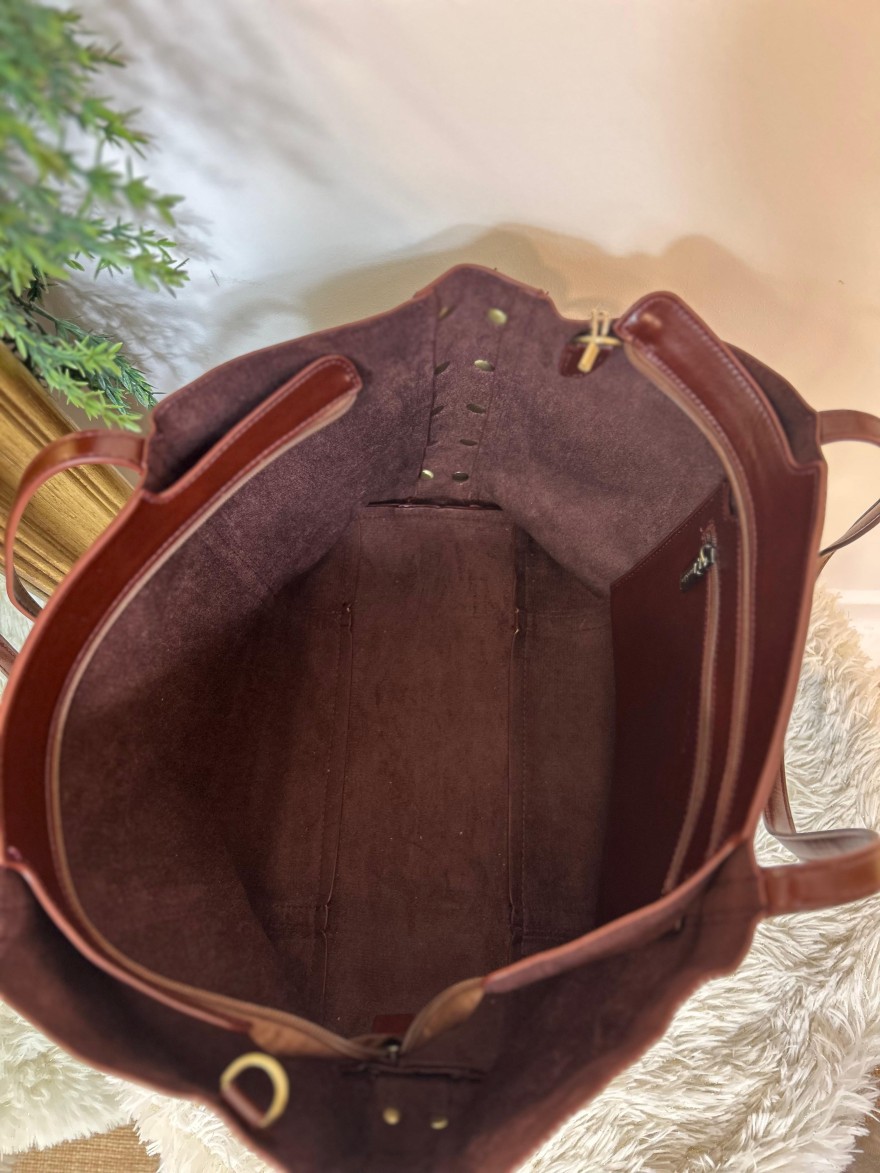 Sac Porté Épaule en Vinyle Format A4 avec Bandoulière | Marina & Paloma