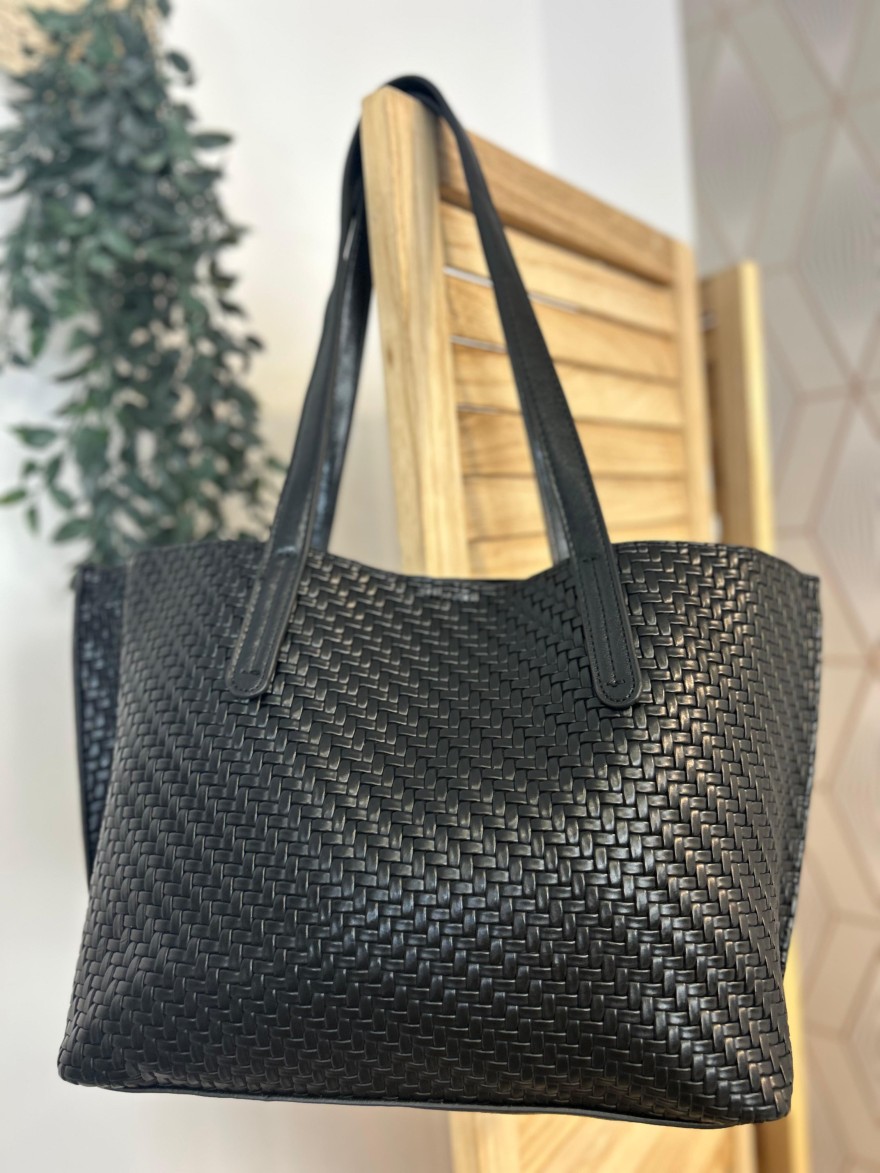Sac Porté Épaule Tressé Format Moyen – Multi-porté Chic | Marina & Paloma