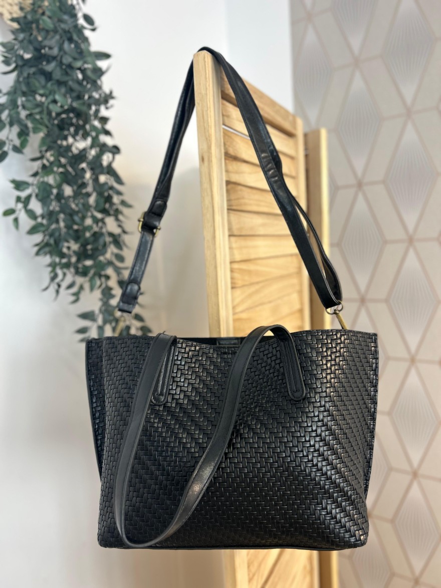 Sac Porté Épaule Tressé Format Moyen – Multi-porté Chic | Marina & Paloma