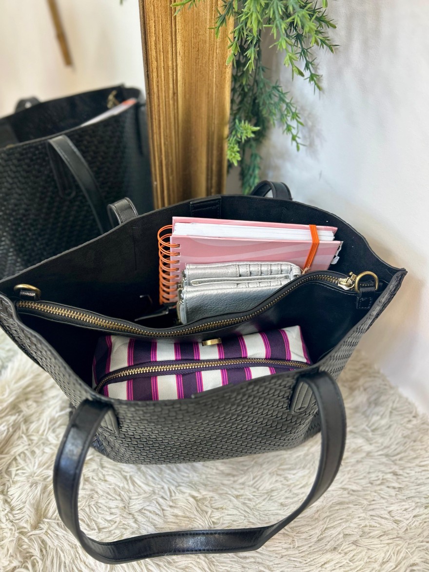 Sac Porté Épaule Tressé Format Moyen – Multi-porté Chic | Marina & Paloma