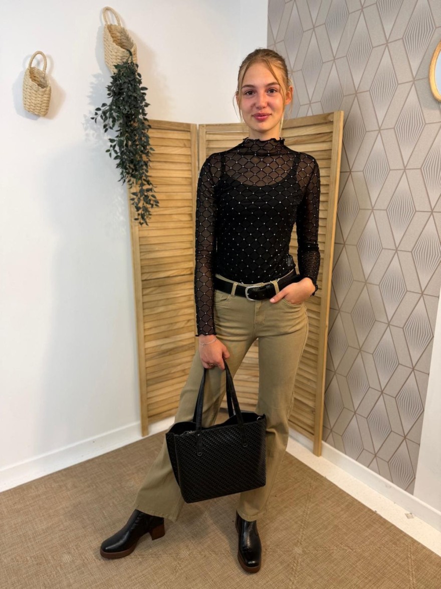 Sac Porté Épaule Tressé Format Moyen – Multi-porté Chic | Marina & Paloma