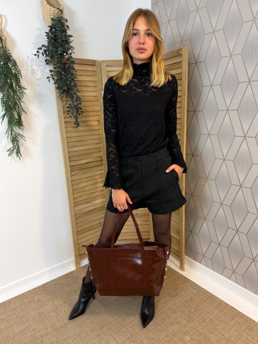 Sac Porté Épaule en Vinyle Format A4 avec Bandoulière | Marina & Paloma