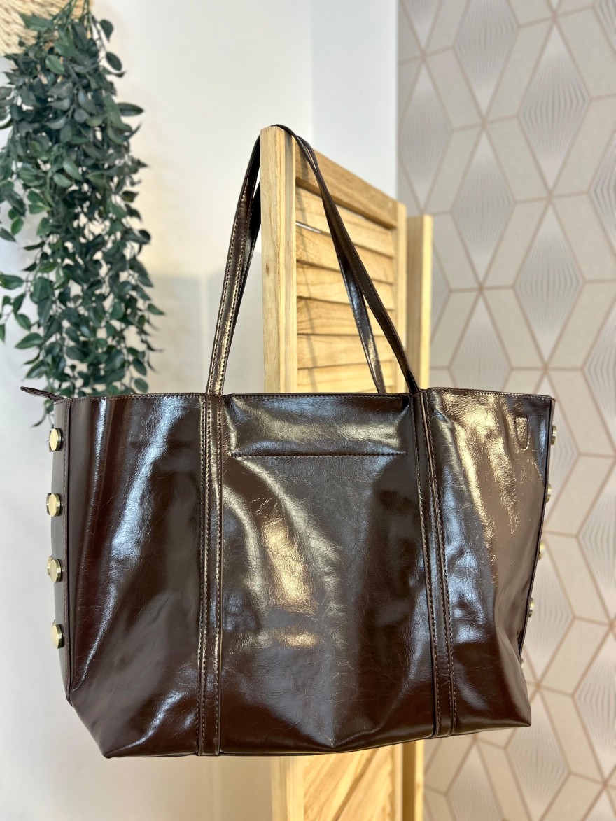 Sac Porté Épaule en Vinyle Format A4 avec Bandoulière | Marina & Paloma
