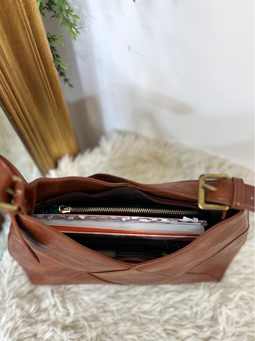 Besace Multipoche en Suédine avec Bandoulière Chic Femme | Marina & Paloma