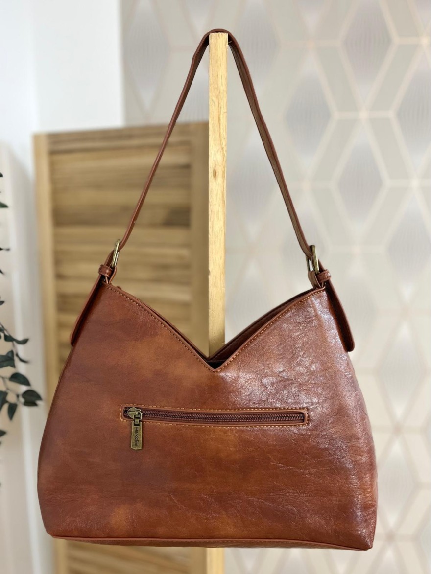 Besace Multipoche en Suédine avec Bandoulière Chic Femme | Marina & Paloma