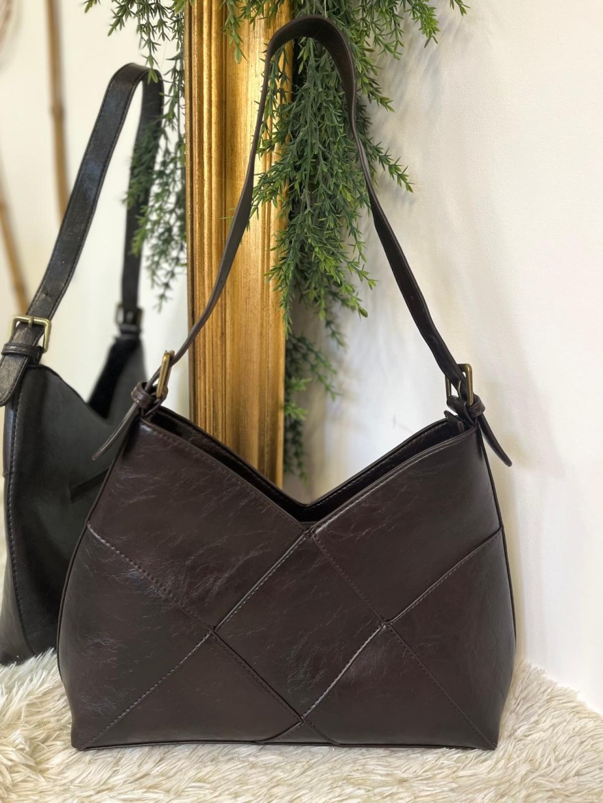 Besace Multipoche en Suédine avec Bandoulière Chic Femme | Marina & Paloma