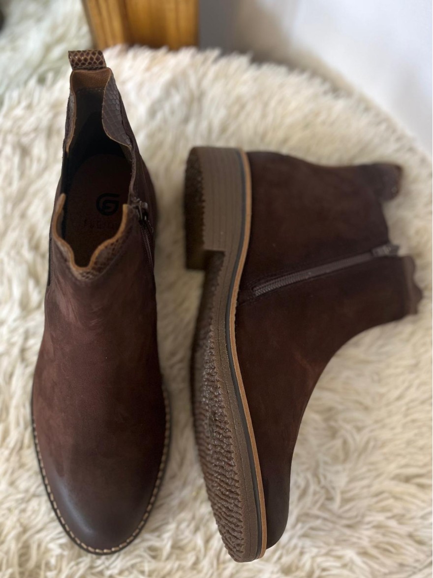 Bottine Fugitive Genoi Marron Nubuck | Marina & Paloma