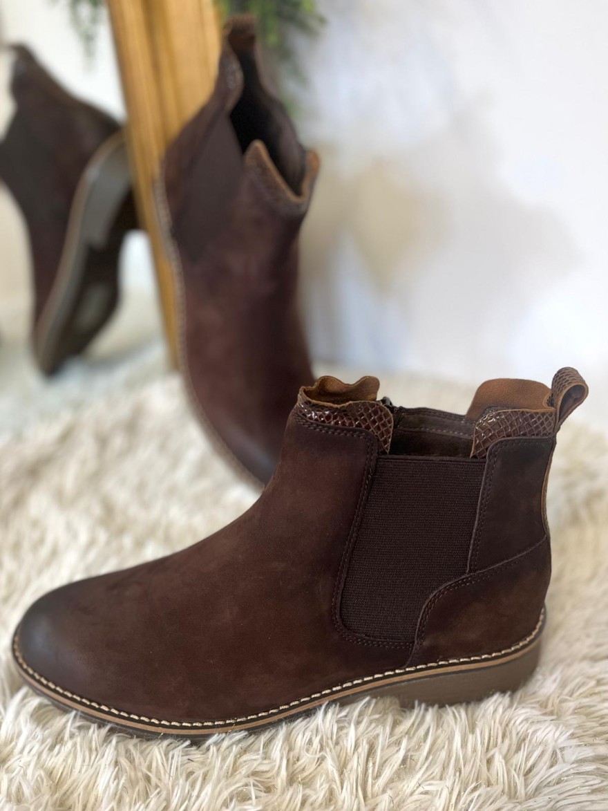 Bottine Fugitive Genoi Marron Nubuck | Marina & Paloma