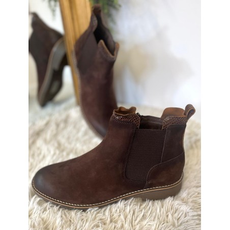Bottine Fugitive Genoi Marron Nubuck | Marina & Paloma