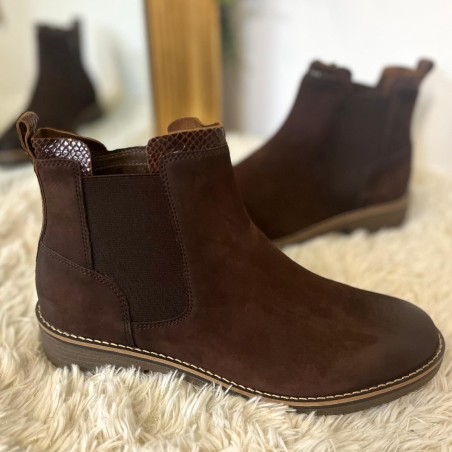 Bottine Fugitive Genoi Marron Nubuck | Marina & Paloma
