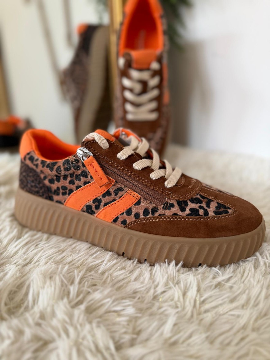 Basket Jana Tamaris Confort Léopard 83739 Wide Fit H | Marina & Paloma
