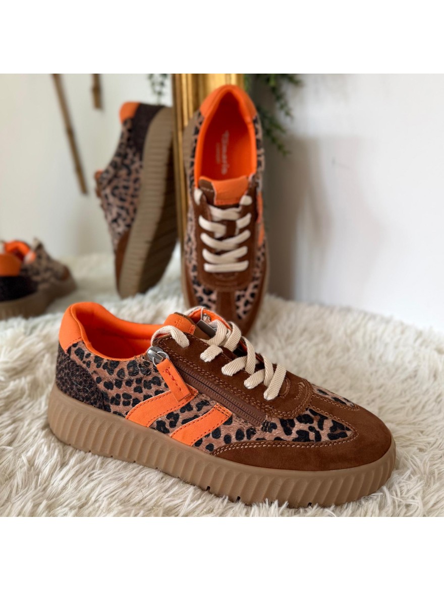 Basket Jana Tamaris Confort Léopard 83739 Wide Fit H | Marina & Paloma