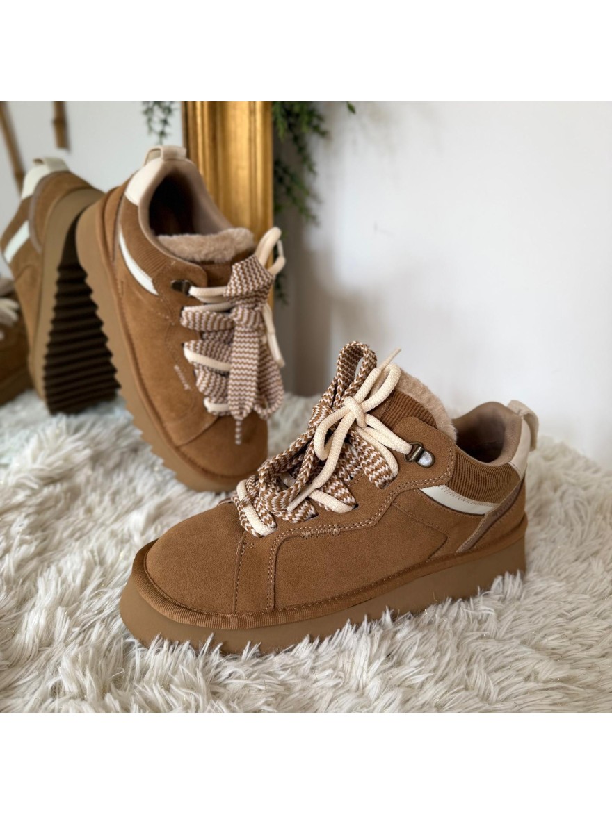 Basket Fourrée Tamaris 23761 – Double Lacet & Plateforme | Marina & Paloma