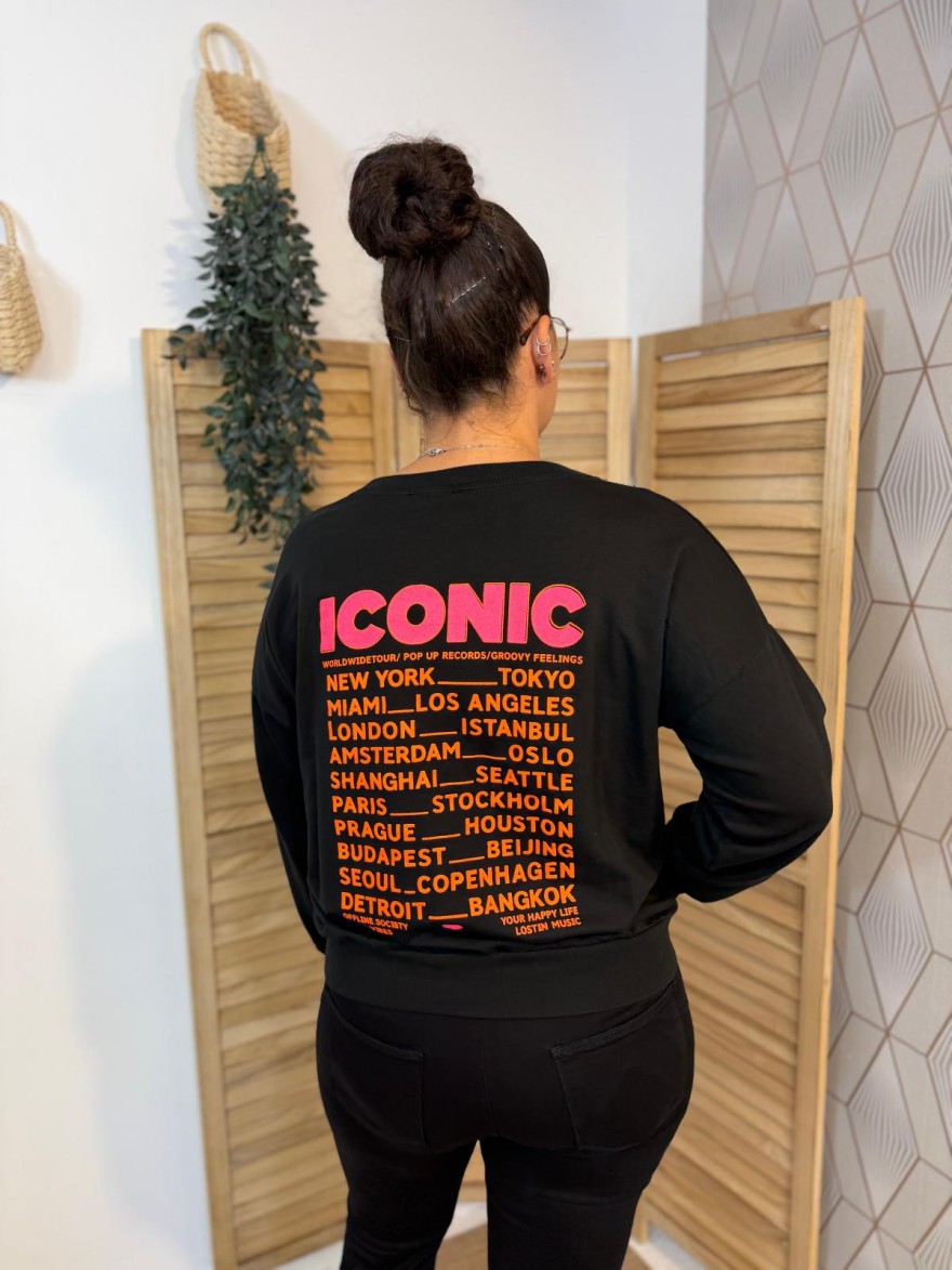 Sweat Manche Longue Iconic Fluo 071 Vivichy – Coupe Ample | Marina & Paloma