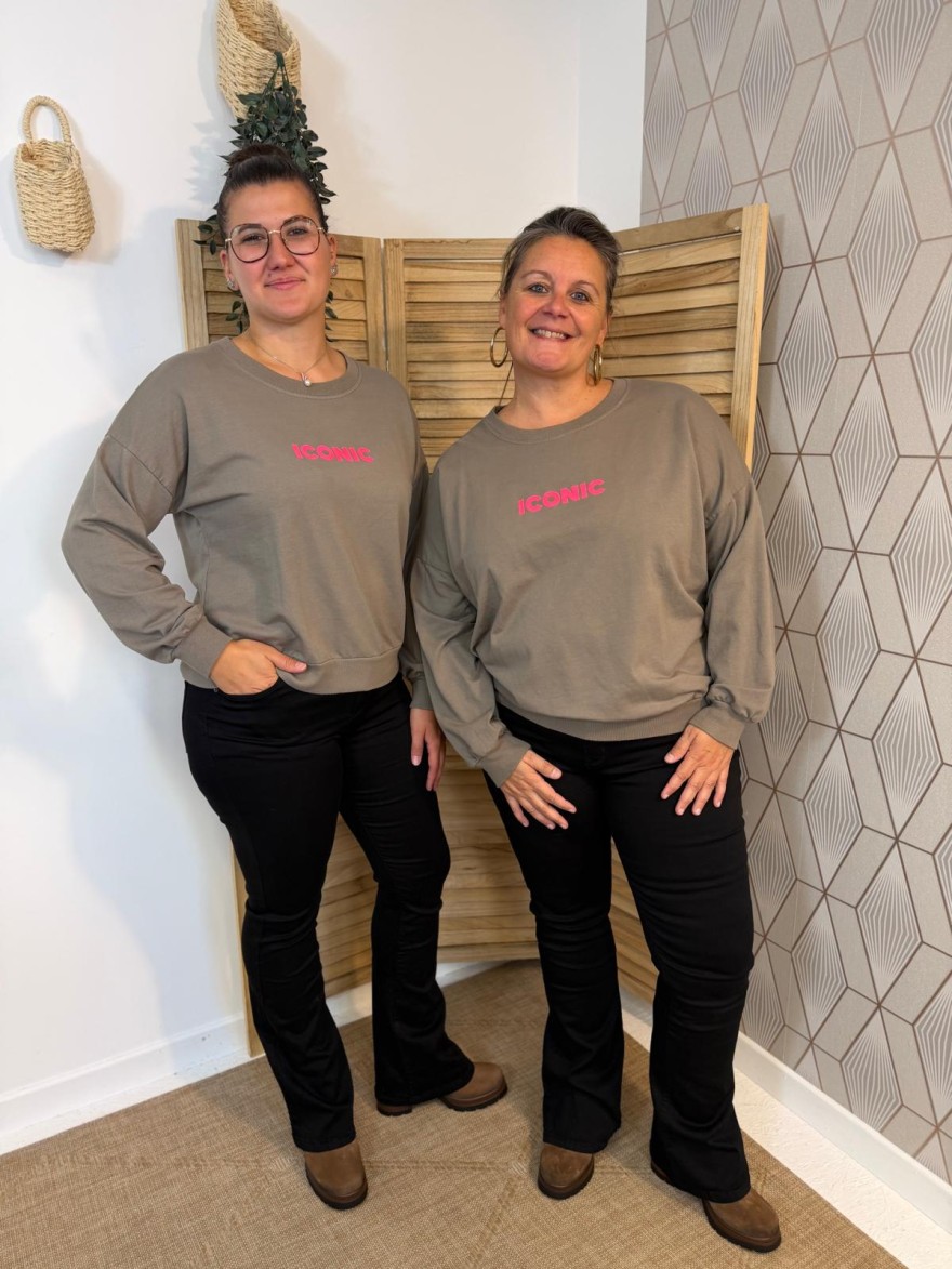 Sweat Manche Longue Iconic Fluo 071 Vivichy – Coupe Ample | Marina & Paloma