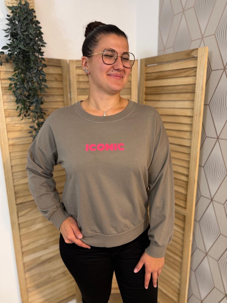 Sweat Manche Longue Iconic Fluo 071 Vivichy – Coupe Ample | Marina & Paloma