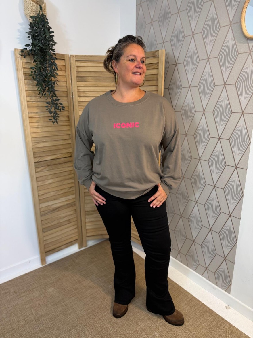 Sweat Iconic Fluo Grande Taille Vivichy – Coupe Ample | Marina & Paloma