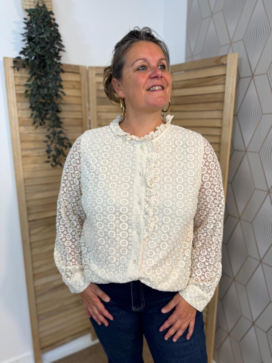 Chemise Dentelle Grande Taille In April 86 Femme | Marina & Paloma