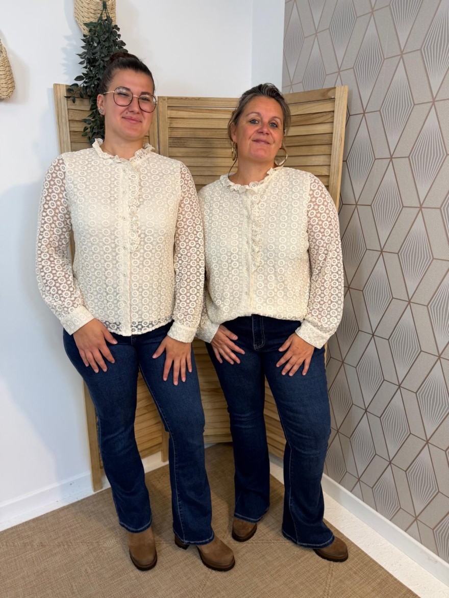Chemise Dentelle Grande Taille In April 86 Femme | Marina & Paloma