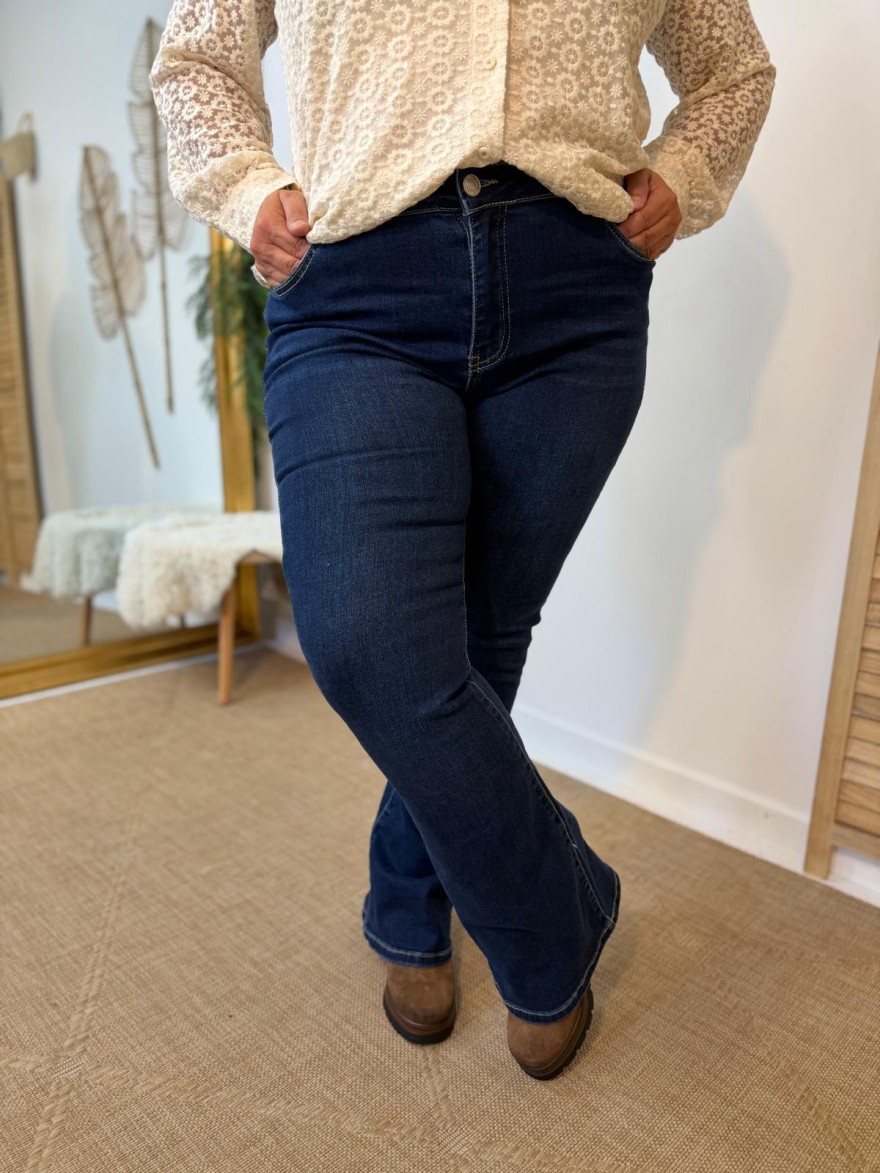 Jean Flare Taille Haute Norfy Femme Confortable | Marina & Paloma