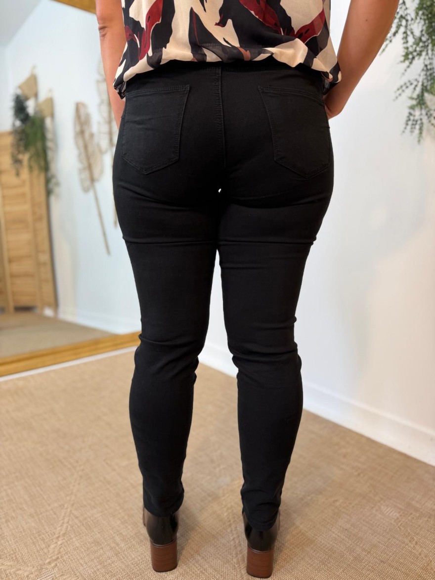 Jean Slim Noir Norfy Femme Stretch Confortable | Marina & Paloma