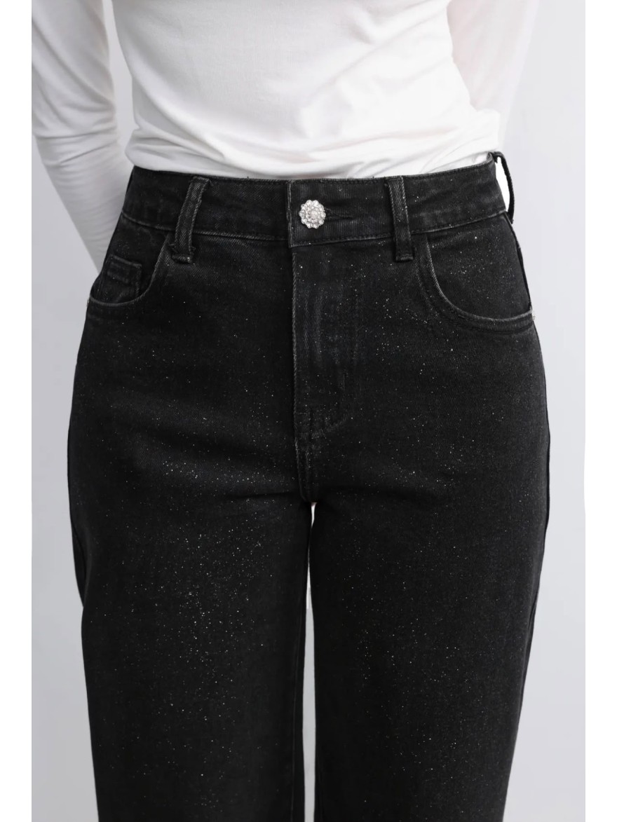 Jean Wide Leg à Strass Sarah John | Marina & Paloma