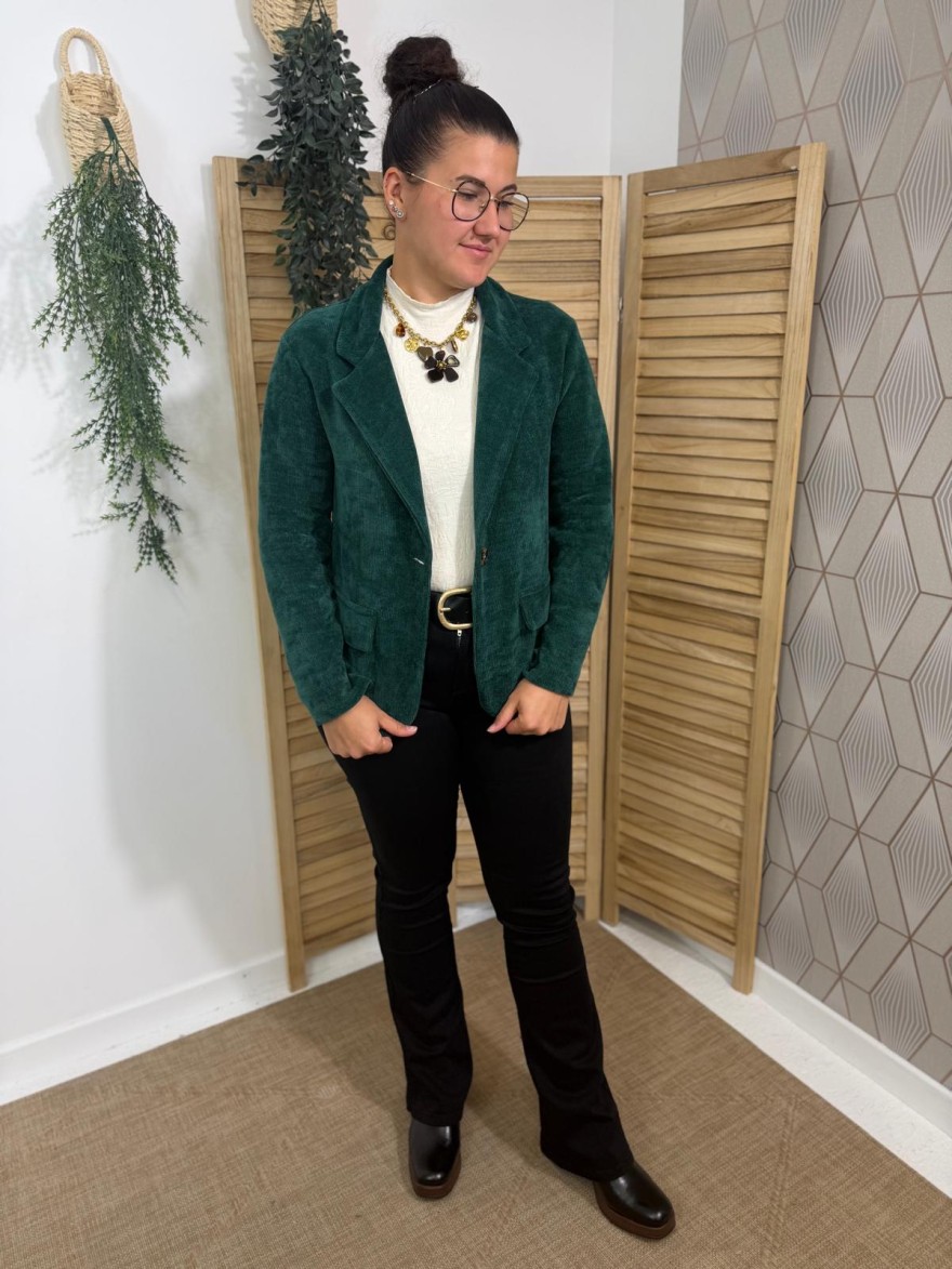 Veste Blazer Effet Velours Petit Prix | Marina & Paloma